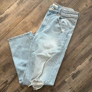 H&M High Rise Straight Leg Jeans